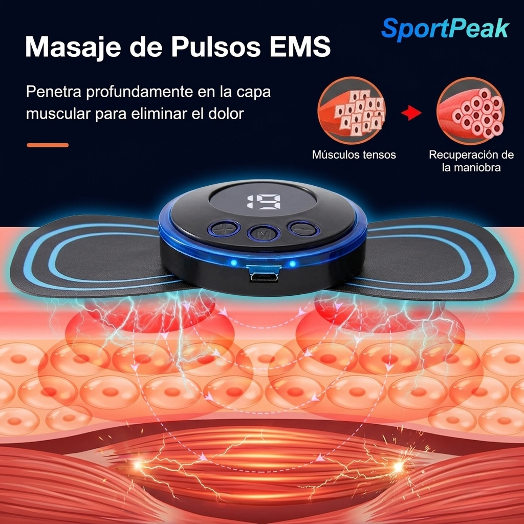 Masajeador EMS Inteligente SportPeak™ | Recuperación Muscular Pro