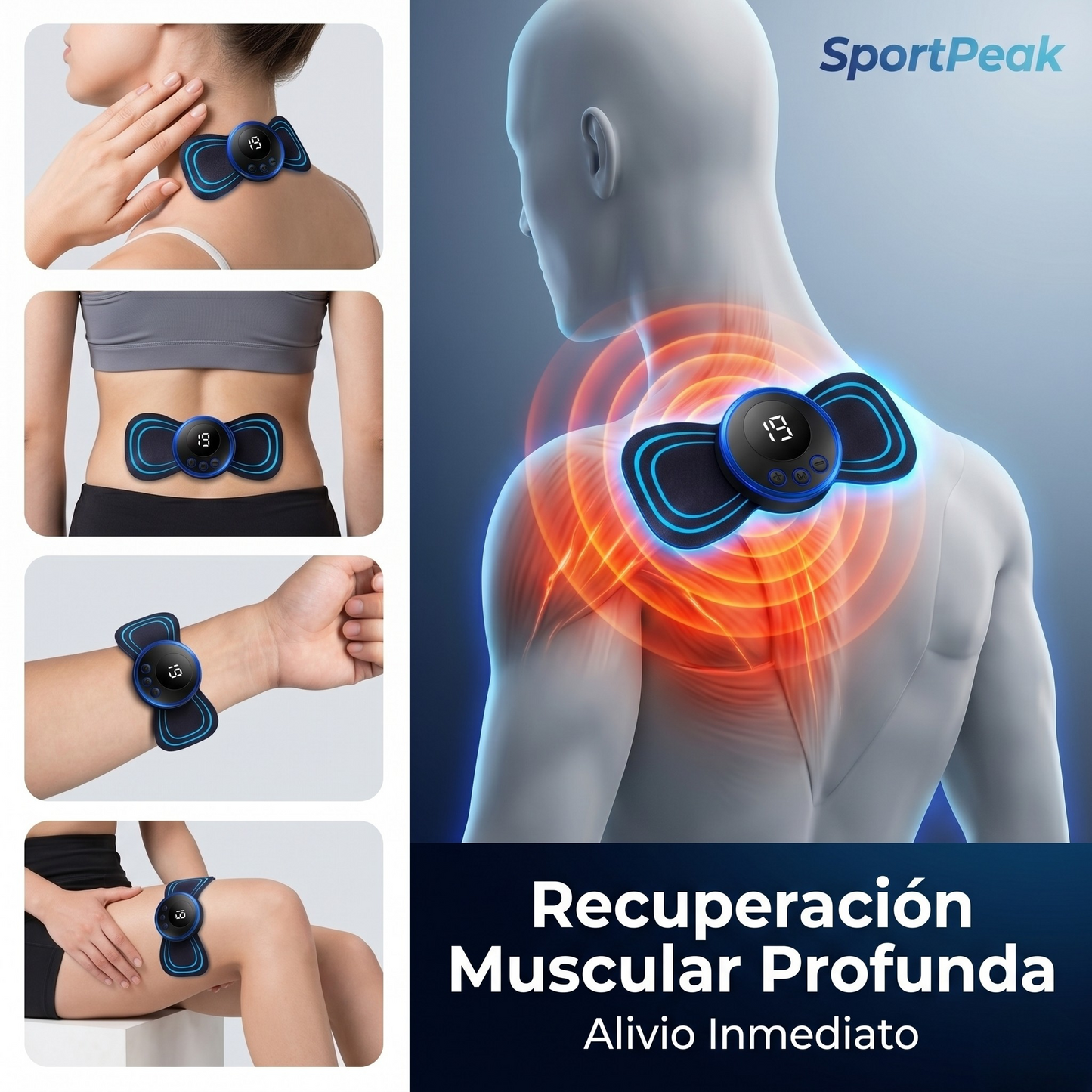 Masajeador EMS Inteligente SportPeak™ | Recuperación Muscular Pro